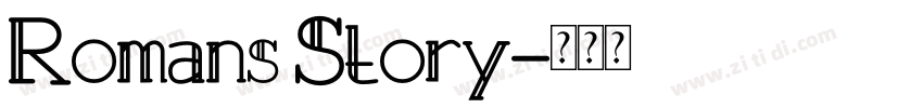 Romans Story字体转换